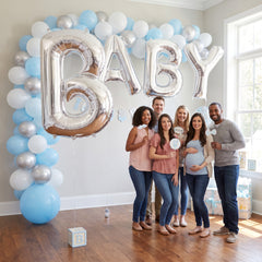 Silver Foil SuperShape Letter B Balloon