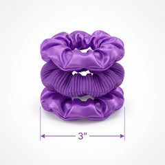 Purple Scrunchies 3-Pack - Team Spirit Collection