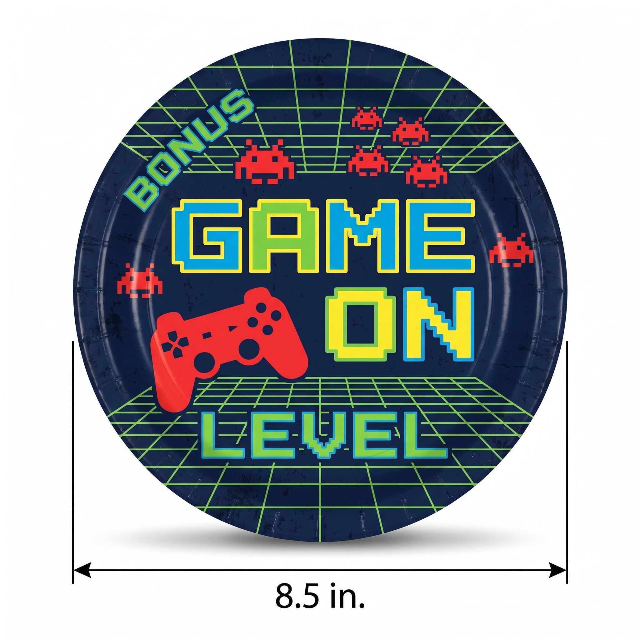 Game On Gamer Birthday Paper Plates - 8.5" (8 Count)