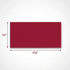 Red Plastic Rectangular Table Cover - 54" x 108"