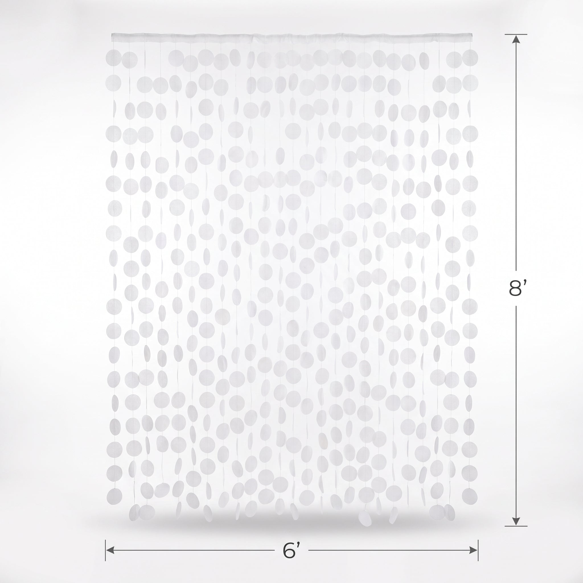 Large White Tissue Circle Backdrop Decoration