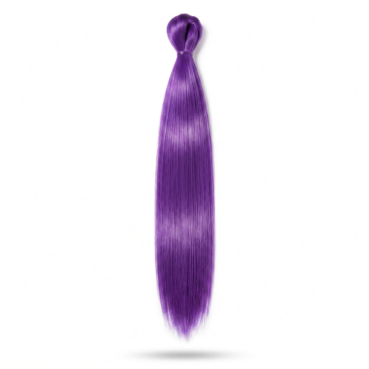 Vibrant Purple Hair Extension - Bold Team Spirit Accessory