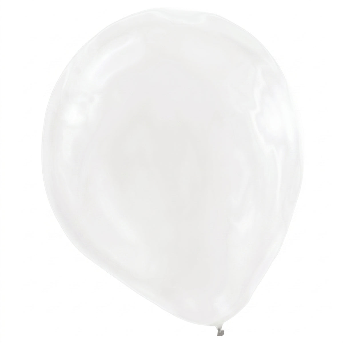 White Pearl Latex Balloons - 12" | 15-Pack