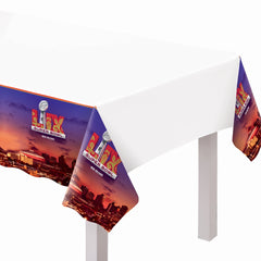 Super Bowl LIX Plastic Table Cover - Reusable, 54" x 96"