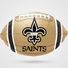New Orleans Saints Football Shaped Balloon - 18 Inch Foil