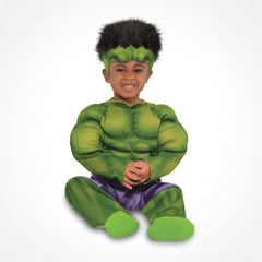 Marvel Hulk Muscle Costume with Hat for Halloween - Infant (6-12 Months)
