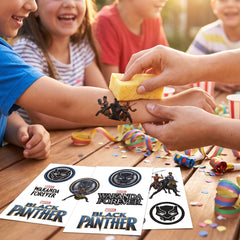 Marvel Black Panther "Wakanda Forever" Temporary Tattoos Set - 8 Pack