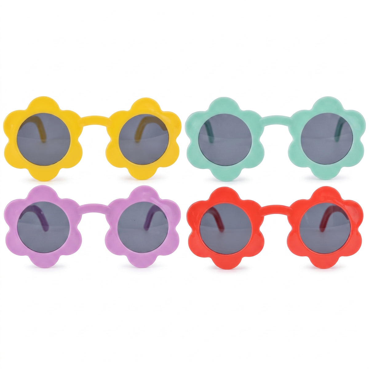 Colorful Flower Sunglasses Party Pack - 24 Ct