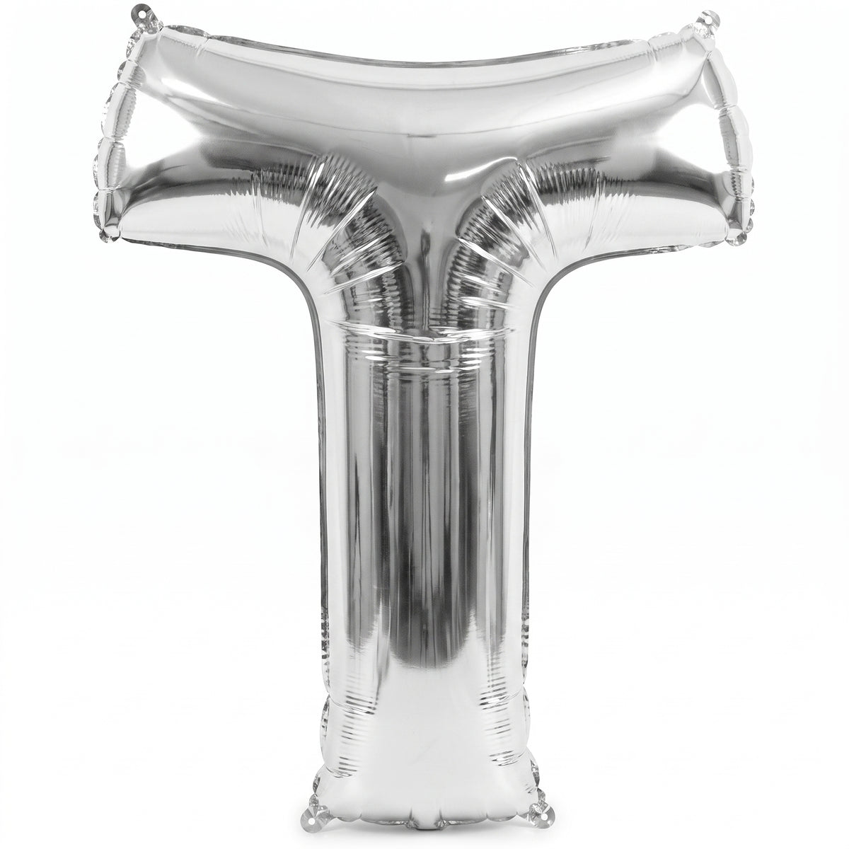 Silver Foil Letter "T" Balloon - Super Shape