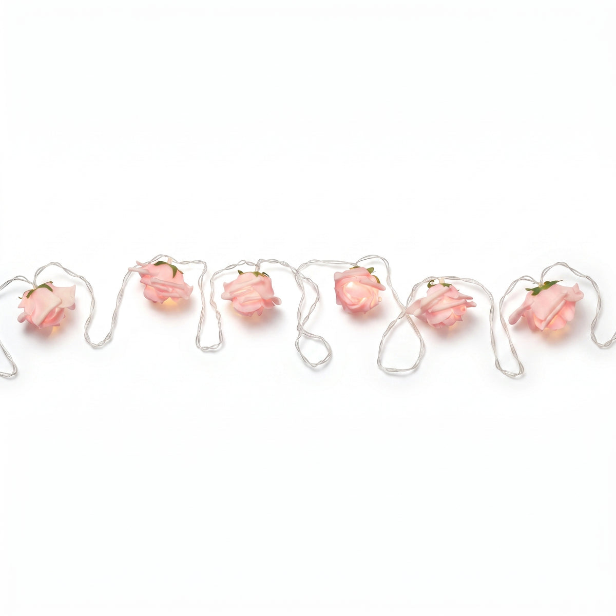 Mint to Be Pink Rose LED String Lights - 5.5 ft, 10 Lights for Romantic Decor