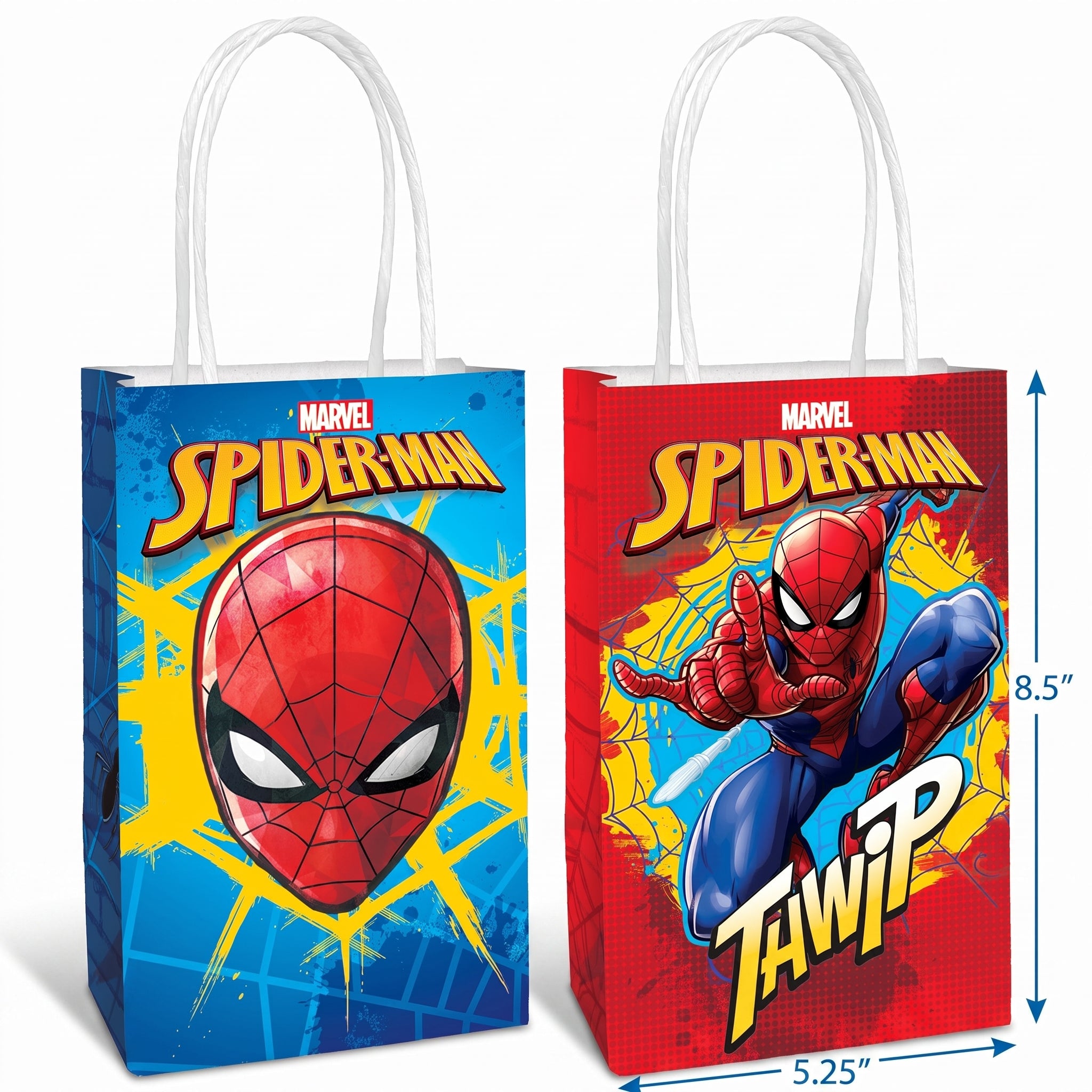 Spider-Man Classic Party Kraft Gift Bags