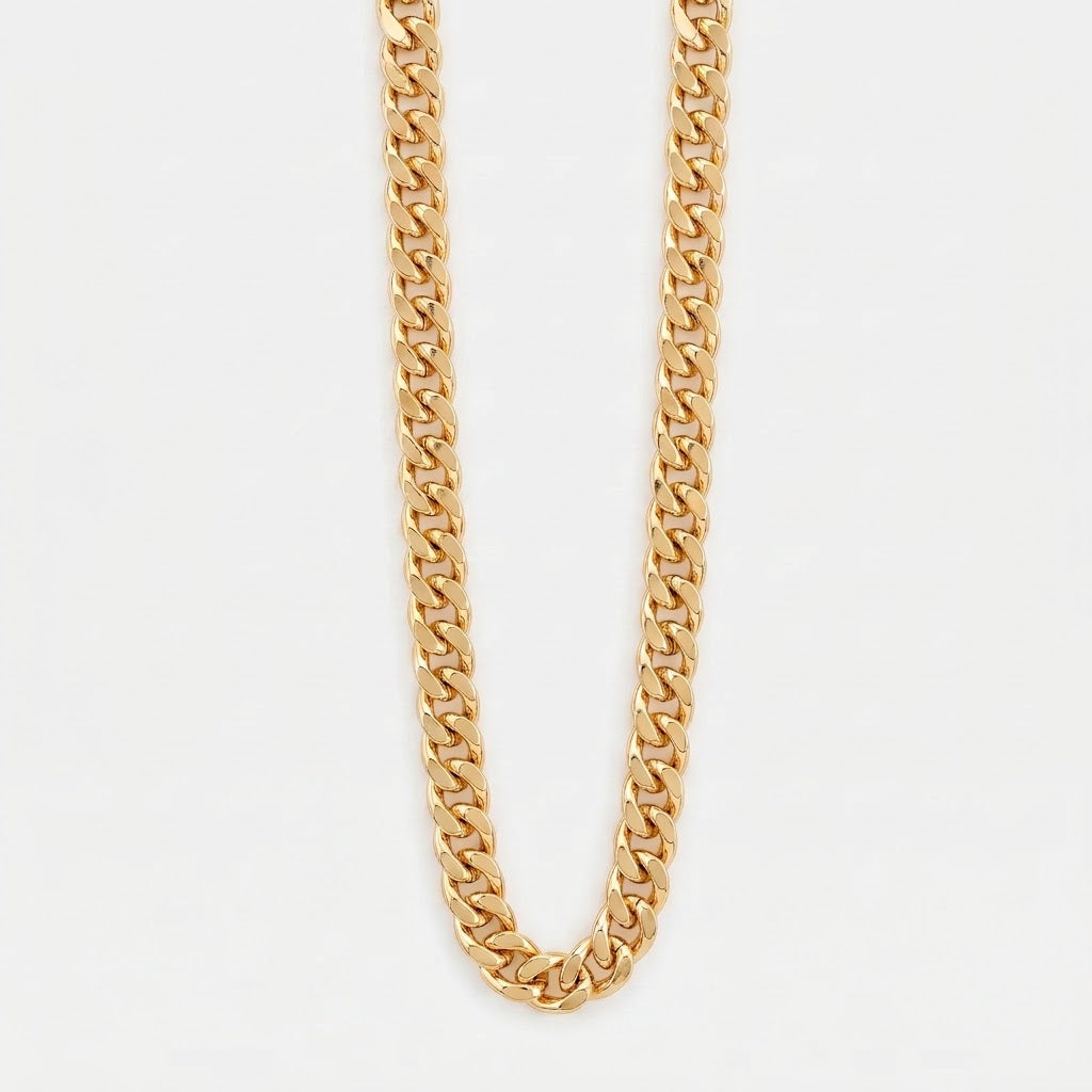 Old School Gold Link Chain Necklace - 30.5 Inch Costume Accessory