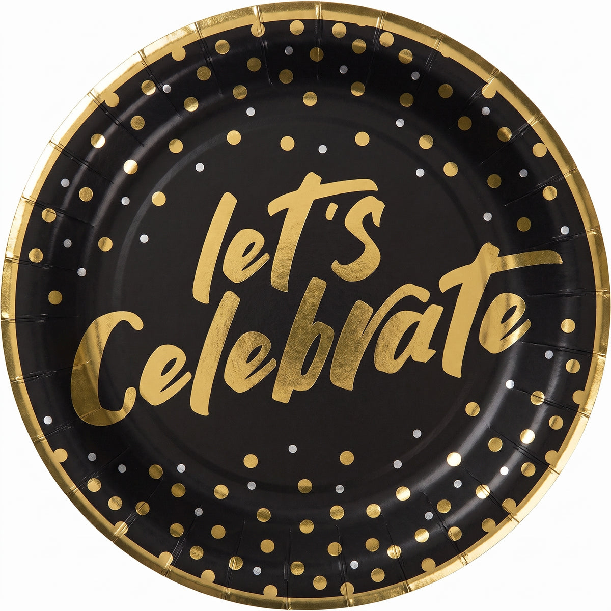 Let's Celebrate Confetti Paper Plates - 6.75" (8 Count)