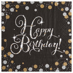 Sparkling Birthday Luncheon Napkins - 6.5 In. x 6.5 In.