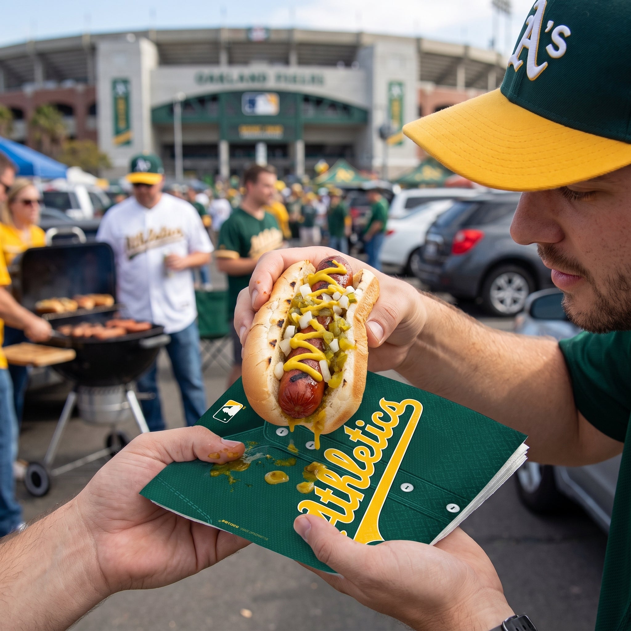Oakland Athletics Lunch Napkins - 6.5 In. x 6.5 In. - MLB Licensed