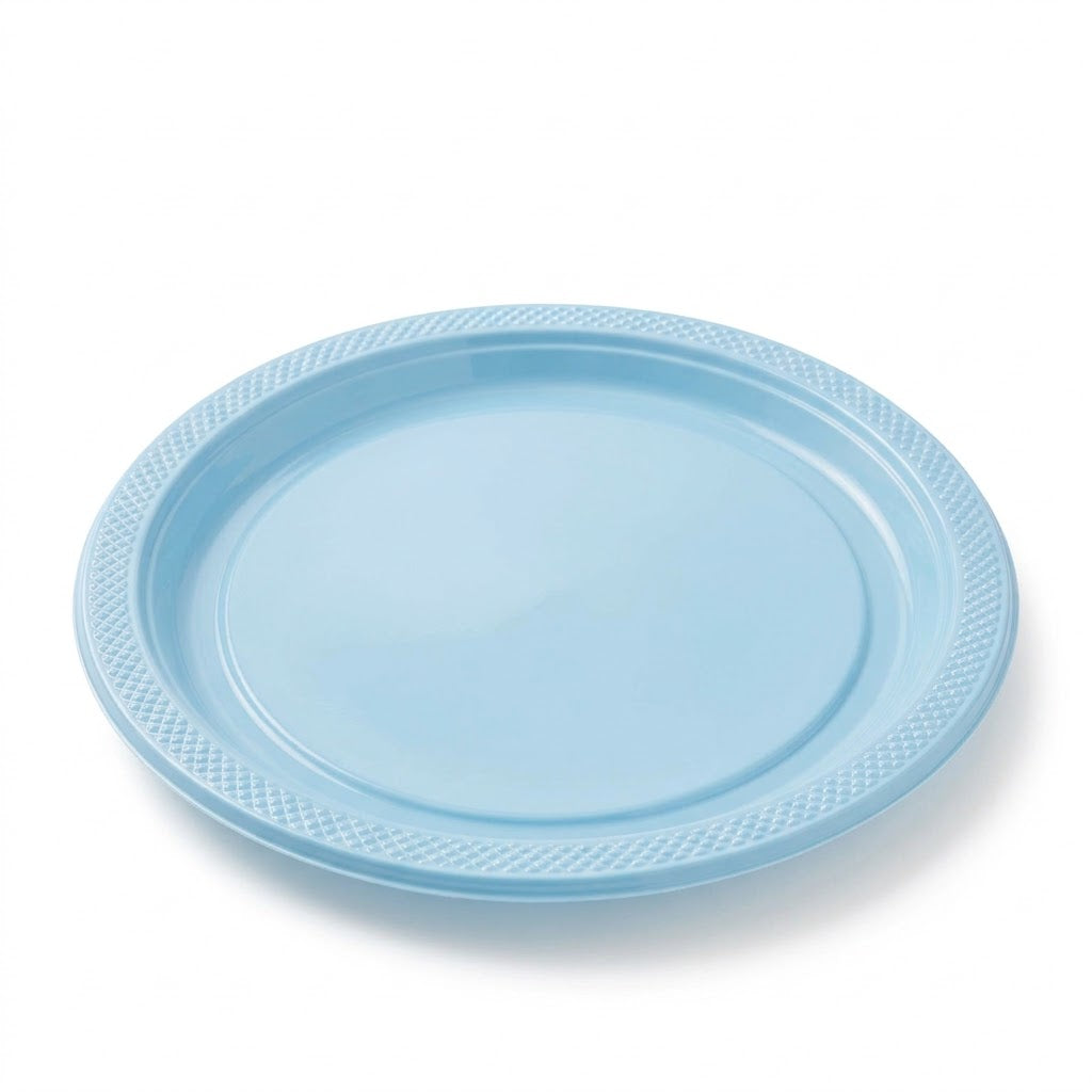 Blue Plastic Dinner Plates - 10.25 In. | 20 Count