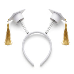 White Graduation Cap Headbopper