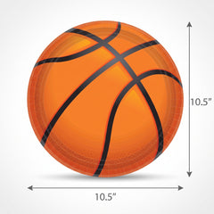 Slam Dunk Basketball Paper Plates - 10.5"