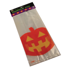 Pumpkin Cello Bags/12 Per Pkg