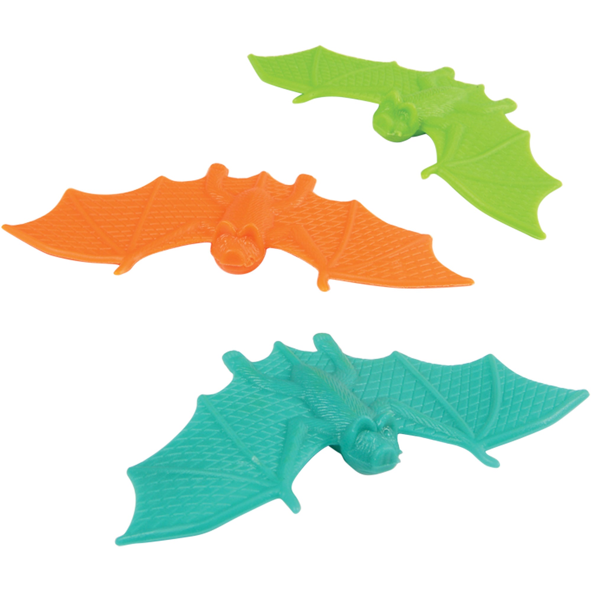 Halloween Plastic Bats/6 Per Pkg