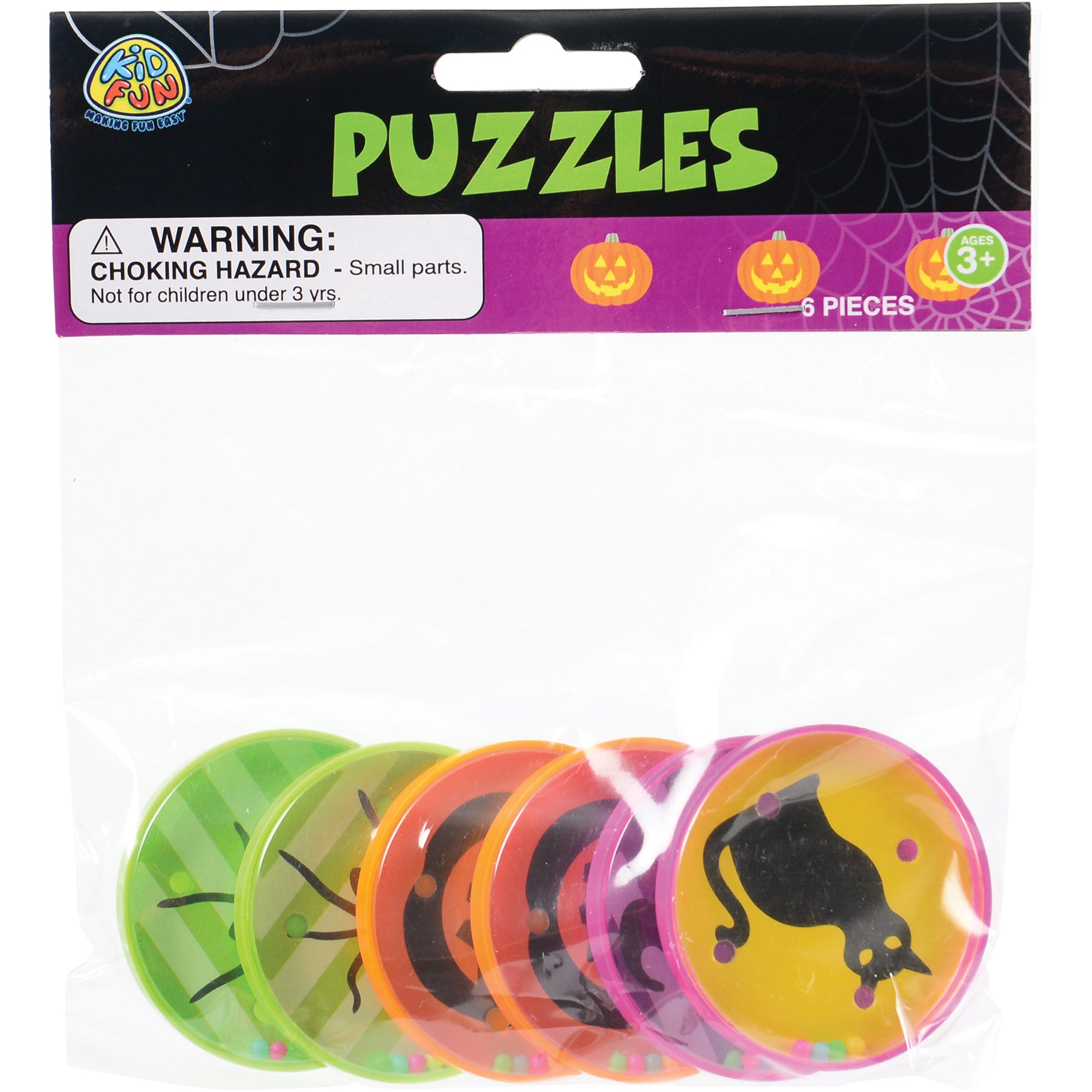 Halloween Puzzles/6 Per Pkg