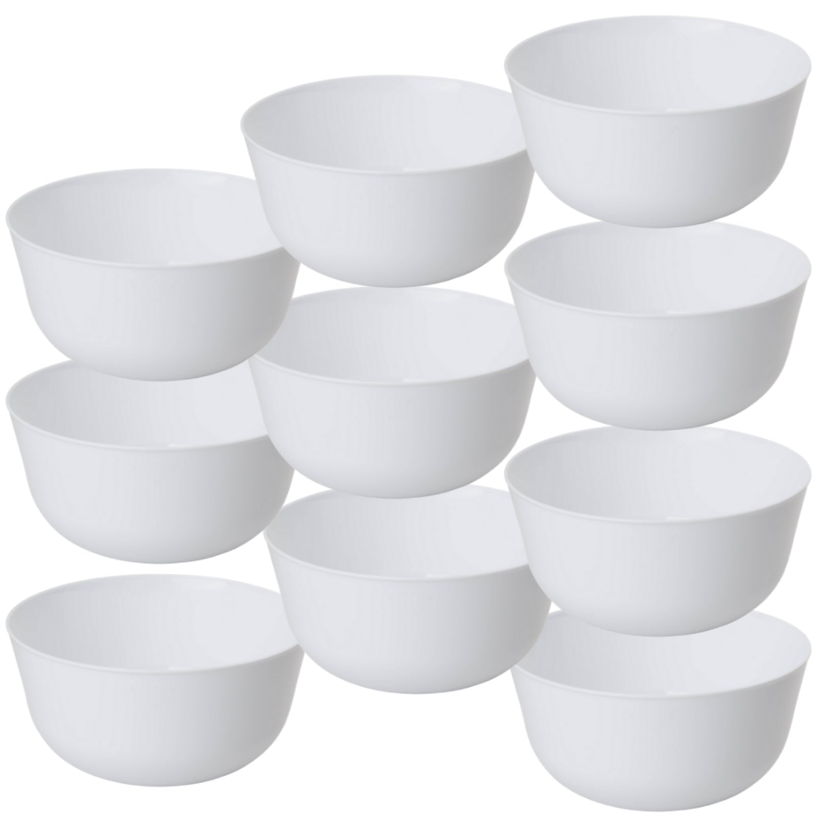 Trend Glass Look Gold Plastic Bowls | 10 Count