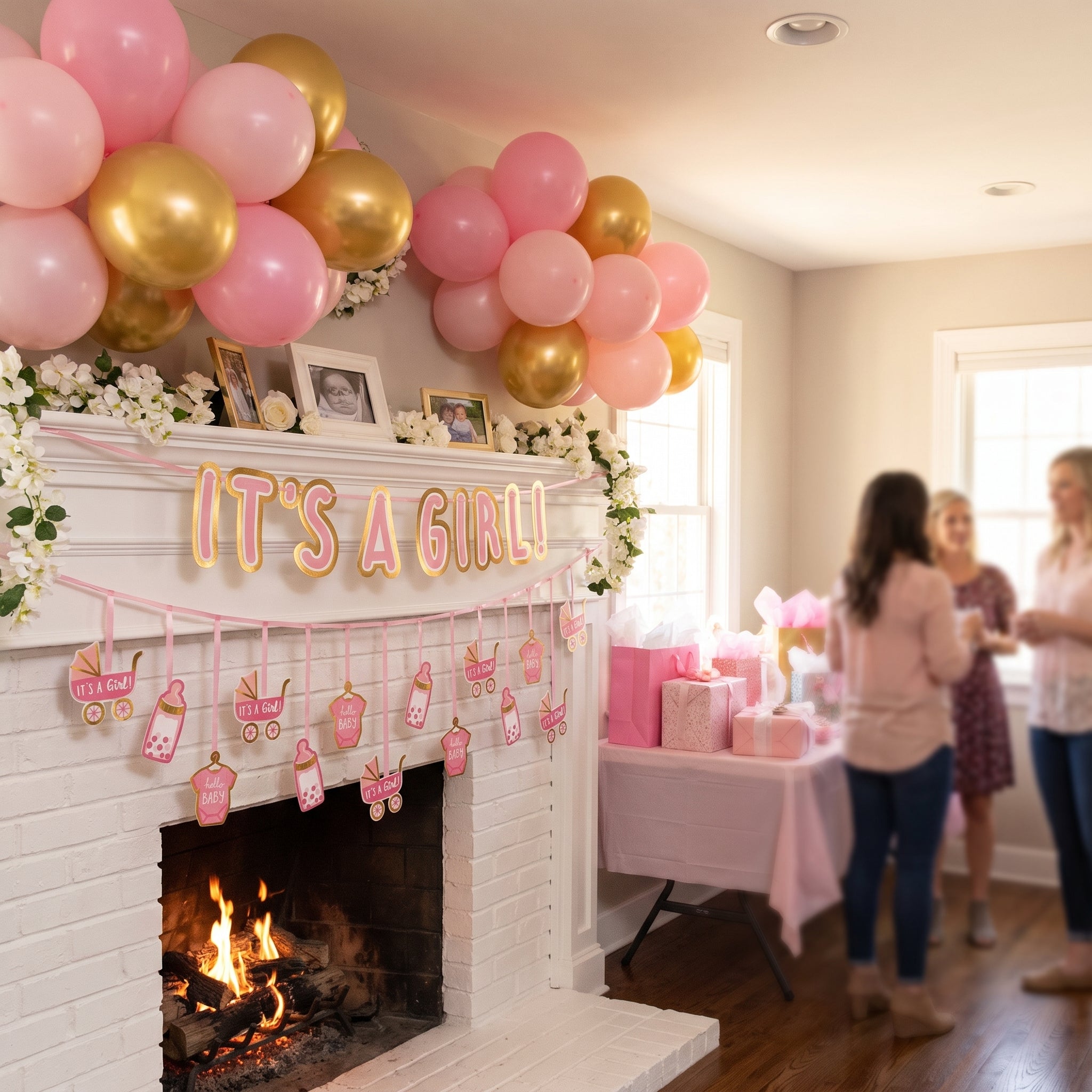 "It's a Girl" Double Banner Multipack for Baby Shower