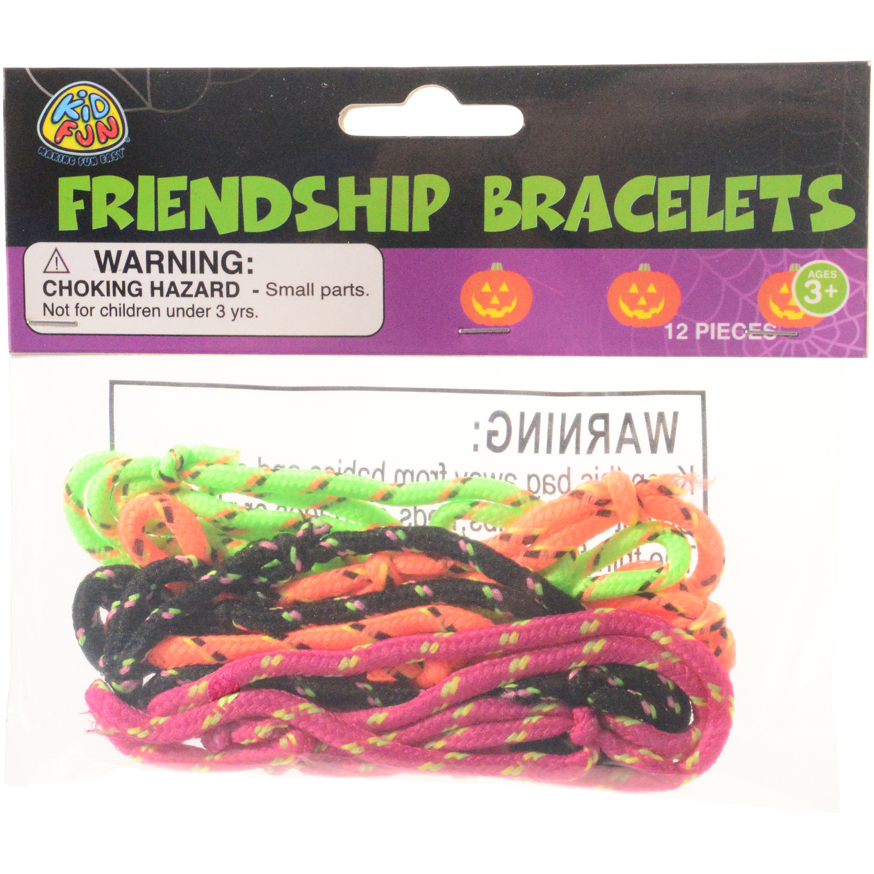 Halloween Friendship Bracelets/12 Per Pkg