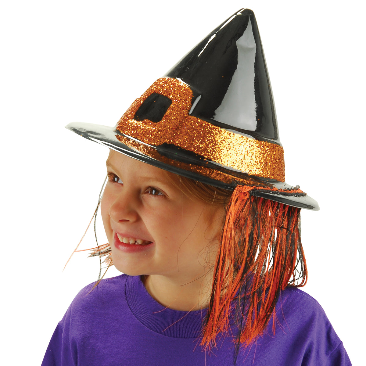 Witch'S Hat W/Hair/Child Size