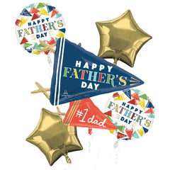 Father's Day Varsity Dad 22" Foil Balloon Bouquet