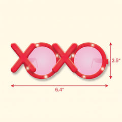 Valentine's Light-Up Heart XOXO Glasses
