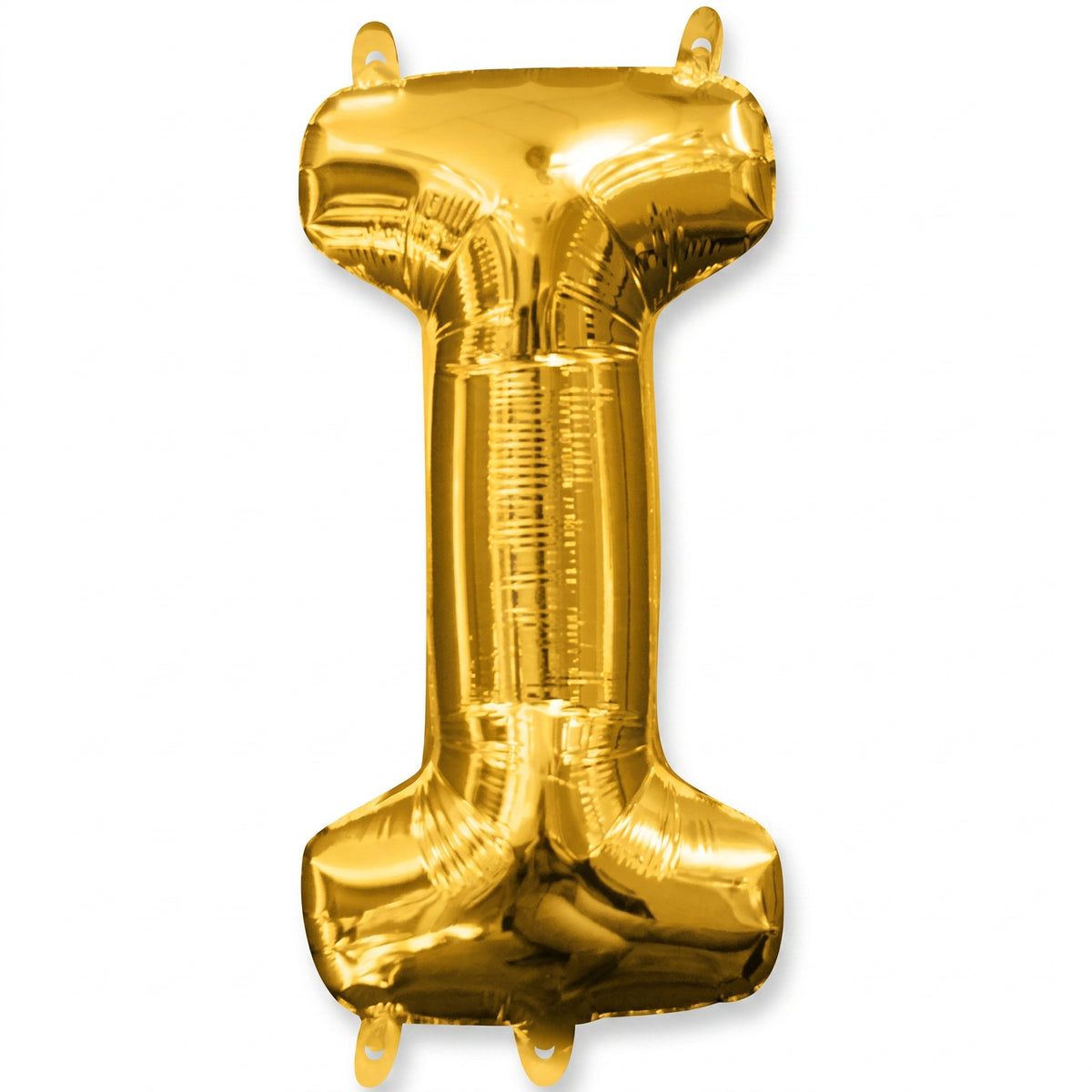 Gold Letter "I" Foil Balloon - Air Filled