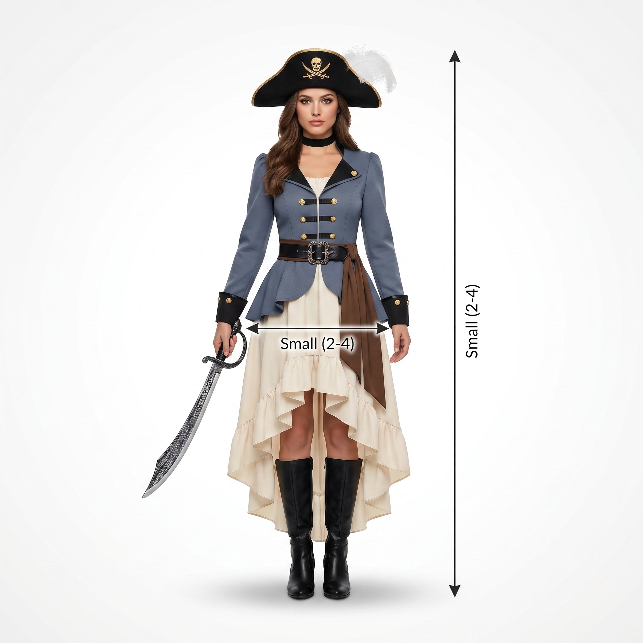 Elegant Posh Pirate Women's Halloween Costume