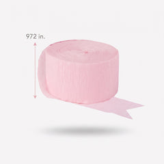 Blush Pink Crepe Streamer - 81ft