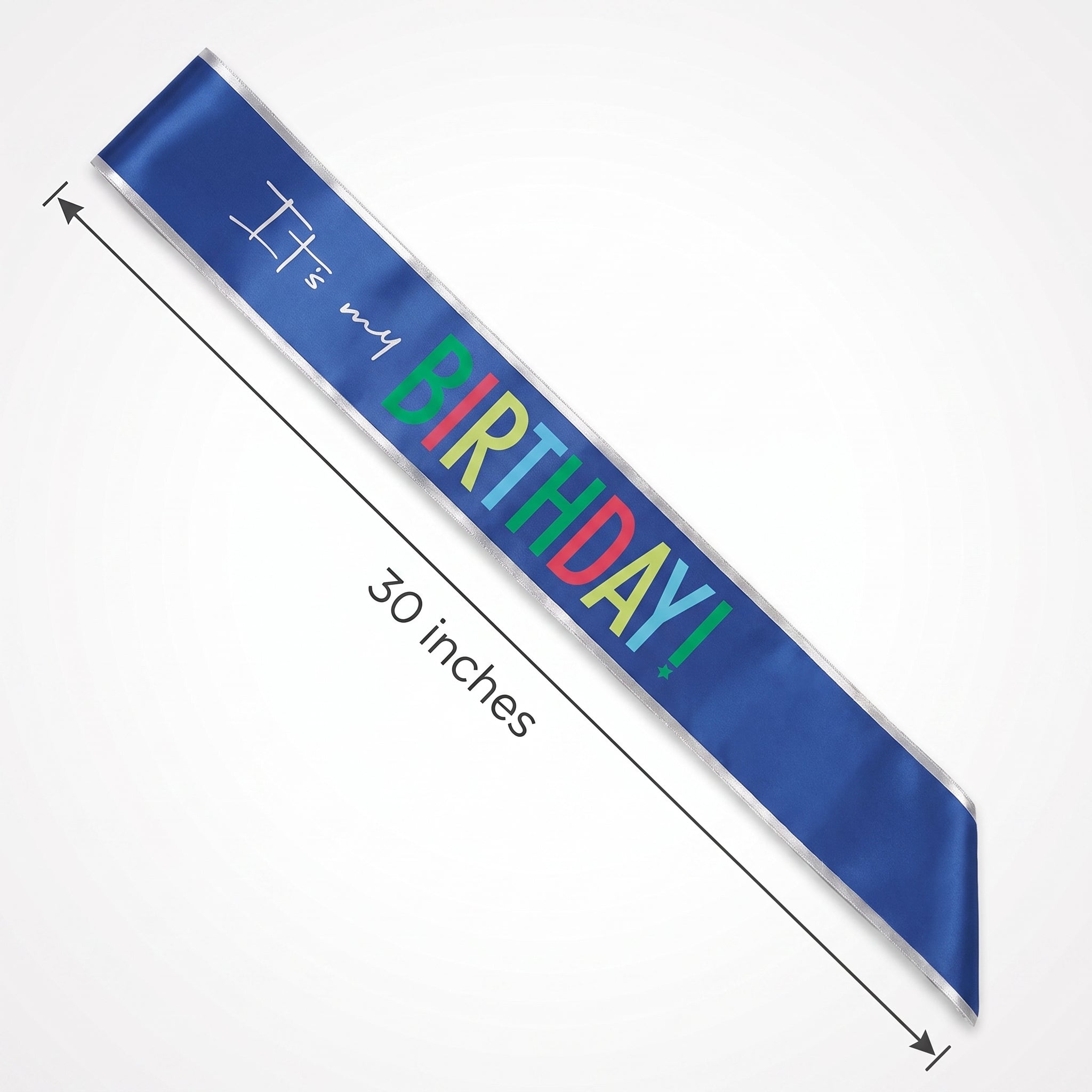 Modern "It's My Birthday" Deluxe Sash