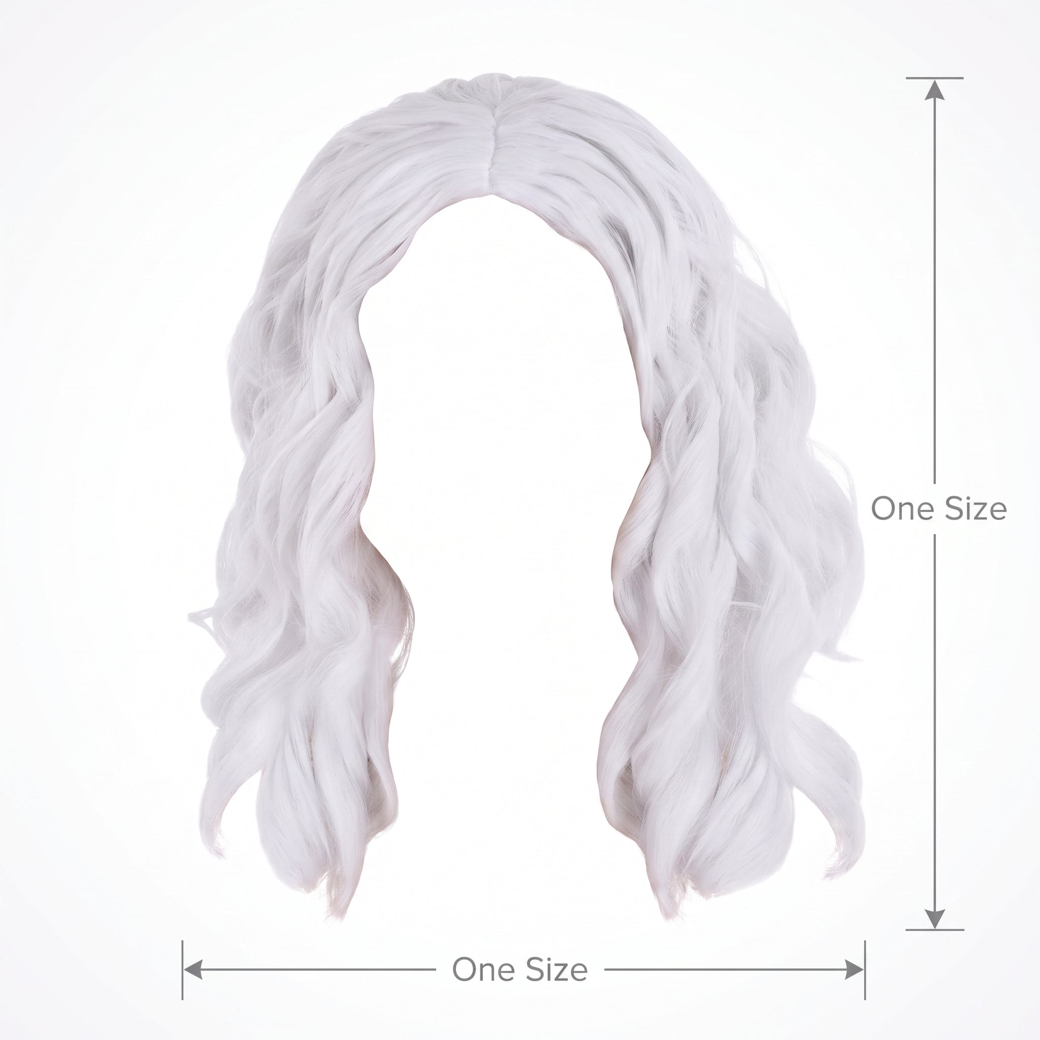 Chic White Body Wave Wig