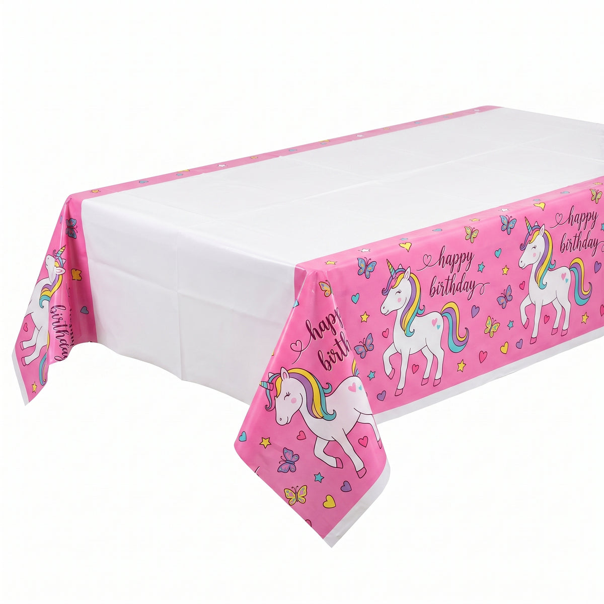 Enchanting Unicorn Birthday Plastic Table Cover