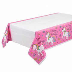 Enchanting Unicorn Birthday Plastic Table Cover