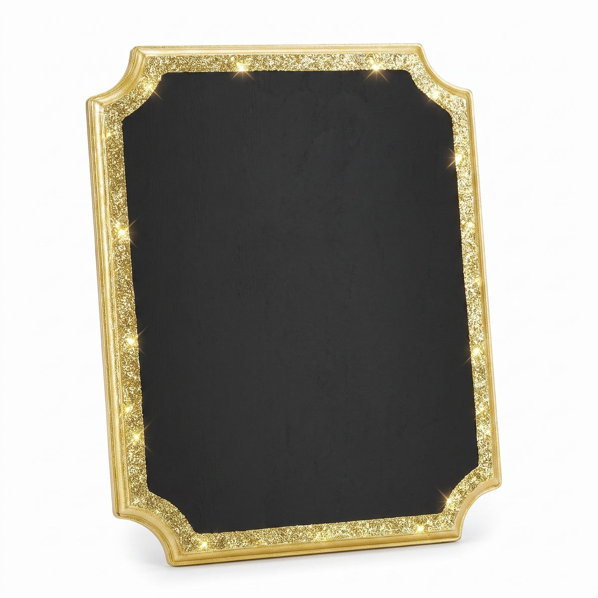 Gold Glitter Chalkboard Easel Sign Decoration for Weddings