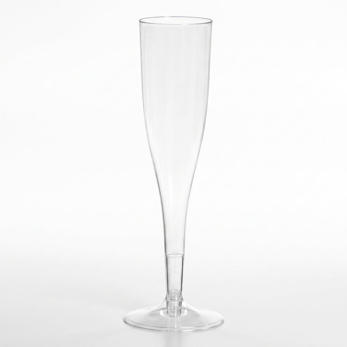 Big Party Pack Clear Plastic Champagne Flutes, 5.5 oz, 20 Pack