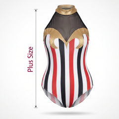 Vintage Circus Plus Size Halloween Bodysuit