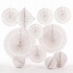 Elegant White Paper Decoration Kit