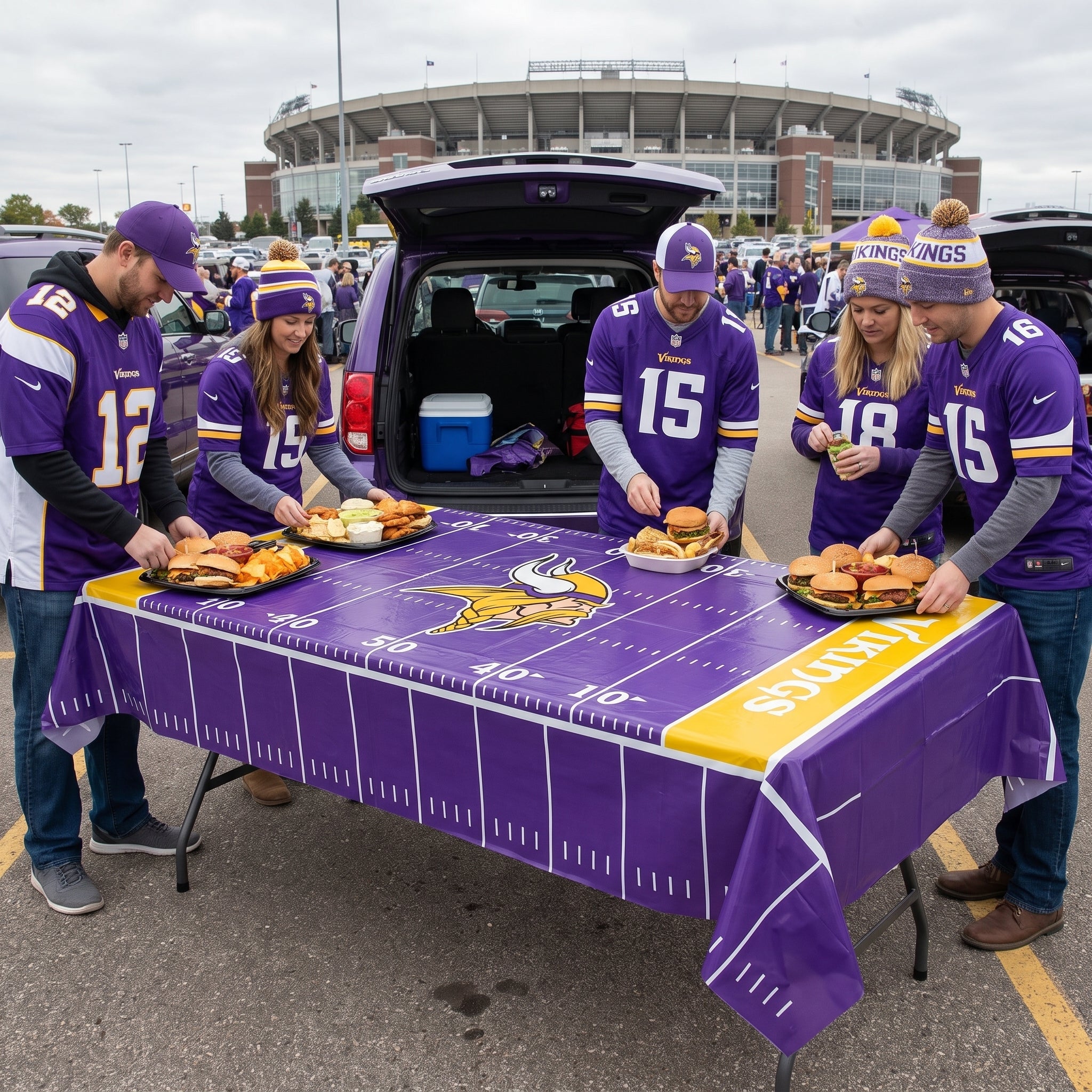 Minnesota Vikings NFL Plastic Table Cover