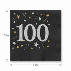 Sparkling Celebration Beverage Napkins - 5 In. X 5 In.