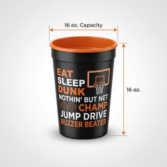 "Nothin' But Net" Basketball Reusable Favour Cup, 16 oz