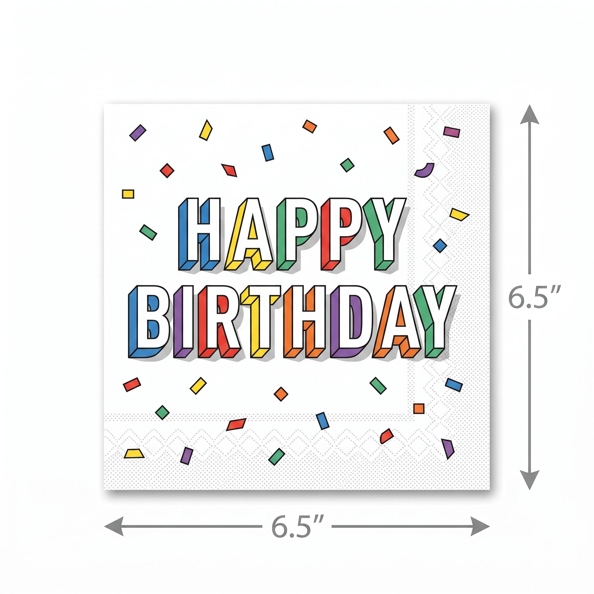 Here's to Your Birthday Luncheon Napkins - 6.5 In. x 6.5 In., 16-Pack