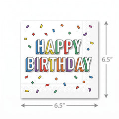 Here's to Your Birthday Luncheon Napkins - 6.5 In. x 6.5 In., 16-Pack