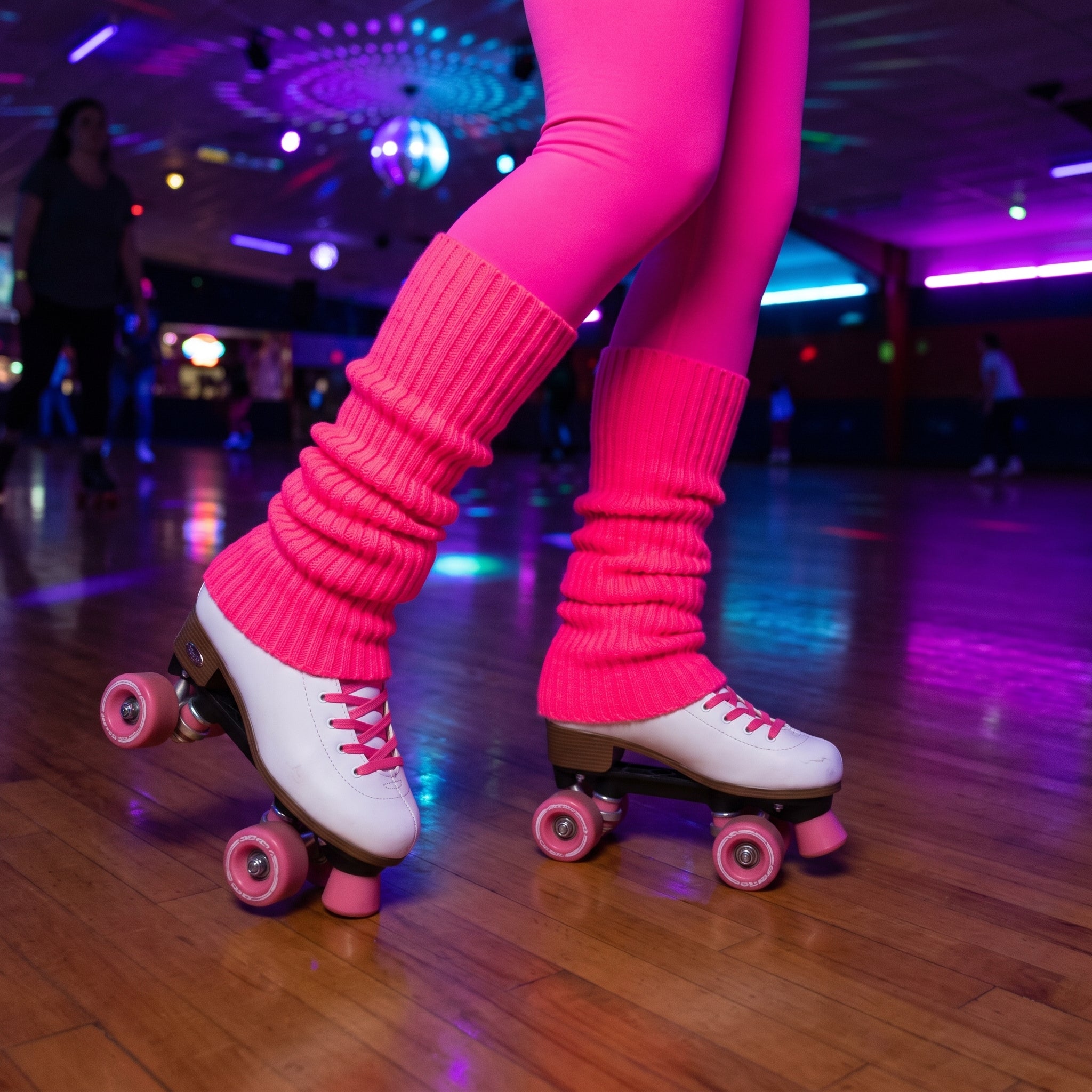 Retro 80s & 90s Neon Pink Leg Warmers