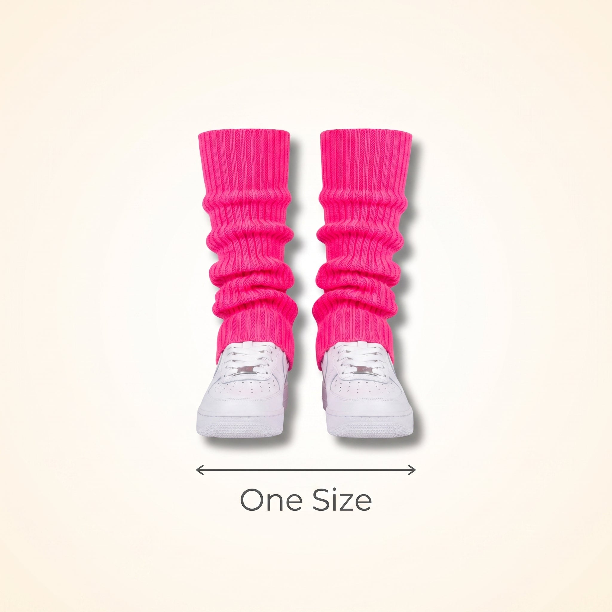 Retro 80s & 90s Neon Pink Leg Warmers