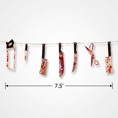 Bloody Weapons Halloween Garland Banner